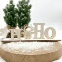 Weihnachtsaufsteller aus Holz – Weihnachtsgruß