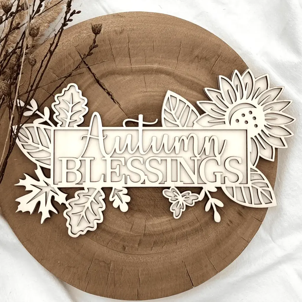 Herbst Deko aus Holz – Herbstsegen