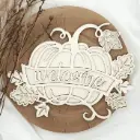 Herbstdeko - Kürbiszauber Willkommensschild