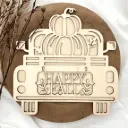 Herbstdeko - Herbstlicher Kürbis-Transport