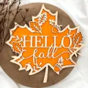 Herbst Deko aus Holz – Ahornblatt