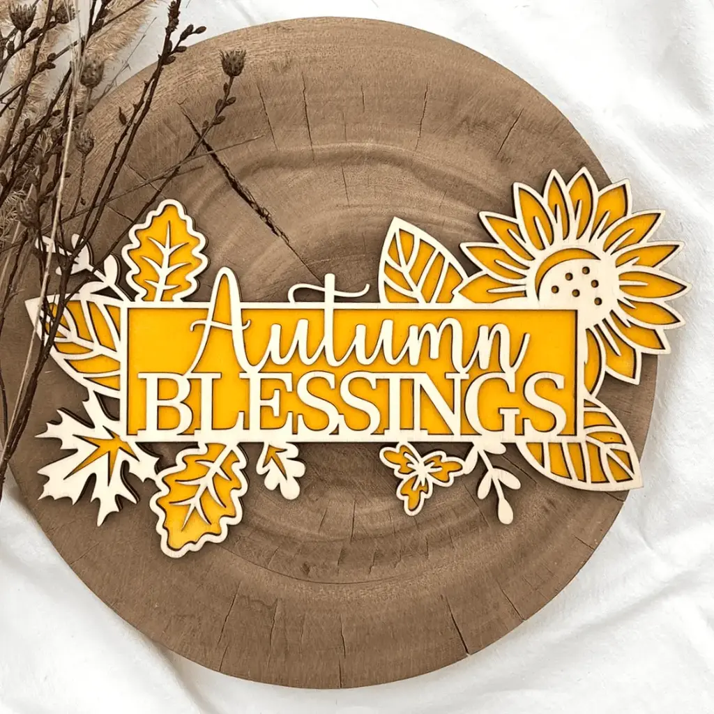 Herbst Deko aus Holz – Herbstsegen