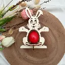 Osterei-Halter Osterhase aus Holz – dekorativer Eierständer