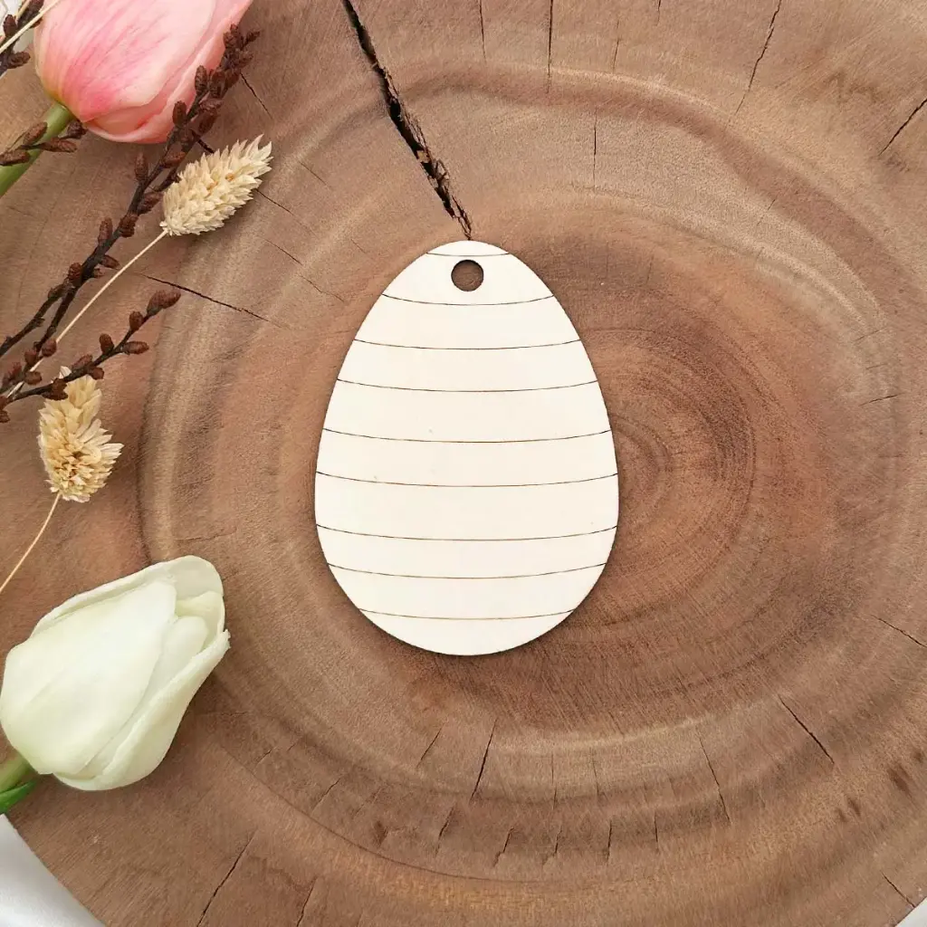 Osterornament - Streifen-Ei