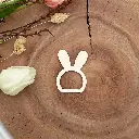 Serviettenring aus Holz – Hasenohren