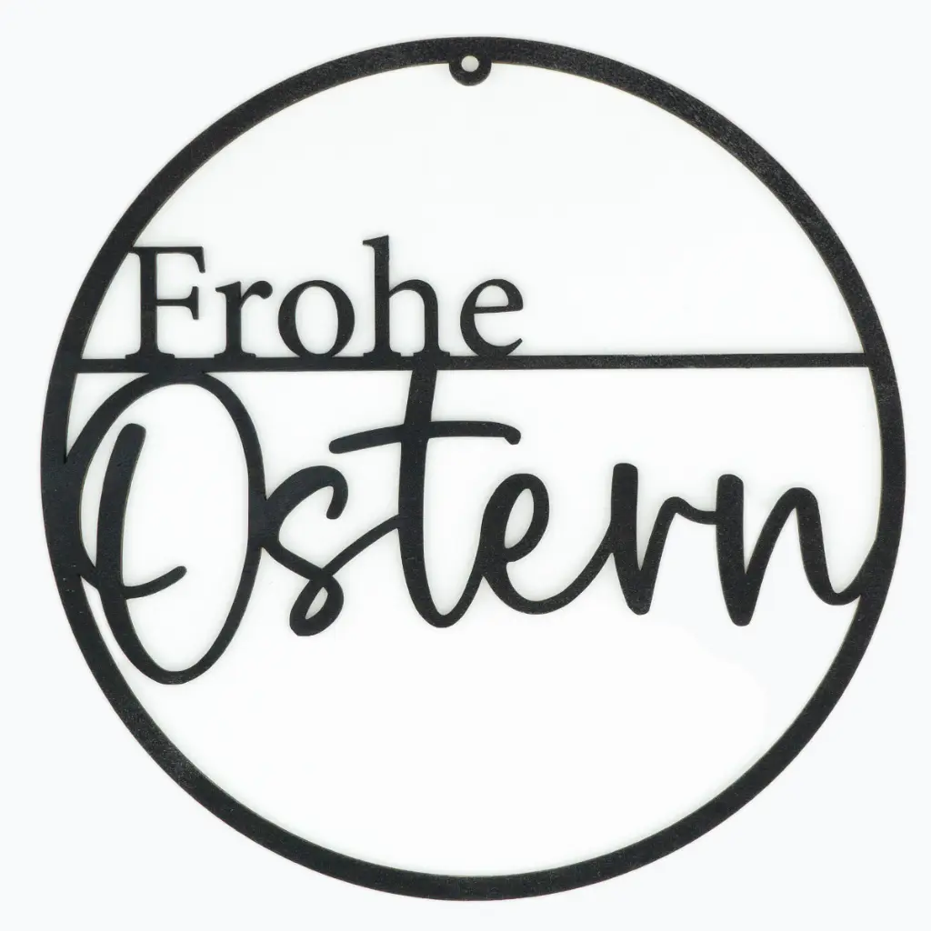 Türkranz „Frohe Ostern“ aus Holz