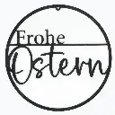 Türkranz „Frohe Ostern“ aus Holz