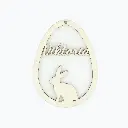 Personalisierbares Osterornament „Hasensilhouette“ 