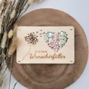 Geldgeschenk aus Holz „kleiner Wunscherfüller“