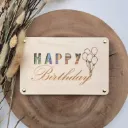 Geldgeschenk aus Holz Geburtstag „Happy Birthday“