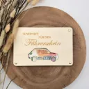 Geldgeschenk aus Holz „Starthilfe für den Führerschein“ – Auto