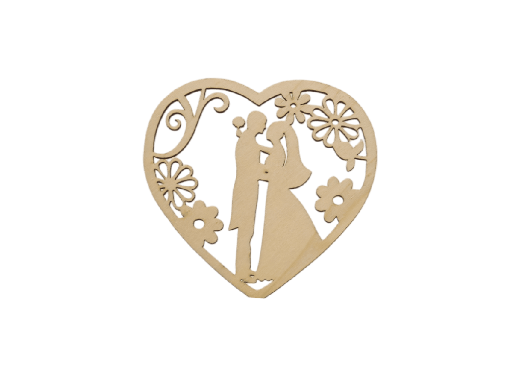 Herzdekoration - Blumenrahmen der Liebe (Natur, 214,5 x 214,5 x 243,1 mm (bereits eingebucht im Lager - ausbuchen!))