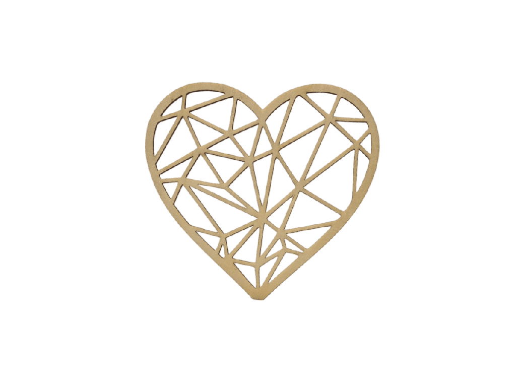 Herzdekoration - Minimalistisch Motiv II