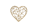 Herzdekoration - Minimalistisch Motiv II