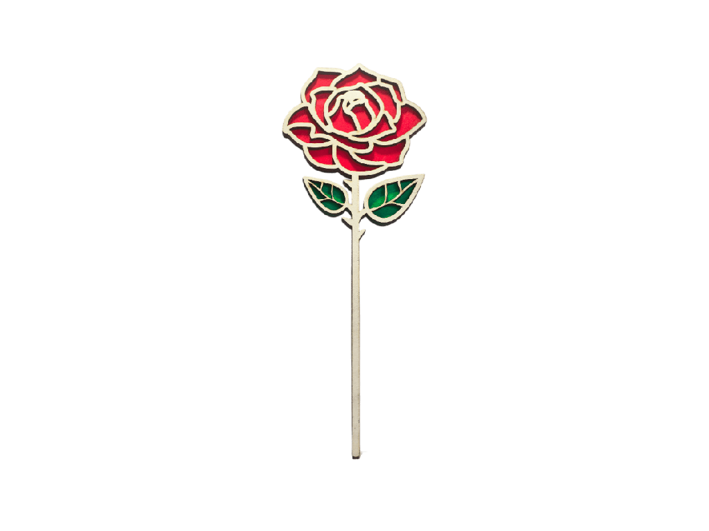 Rose mit normalem Stängel