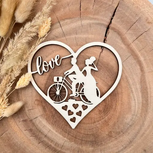 Herzdekoration - Hochzeitstraum auf Rädern