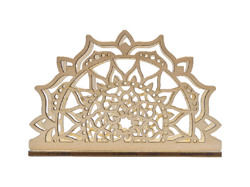 [A00943] Serviettenhalter aus Holz - Mustermix