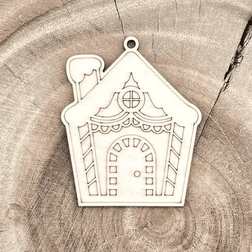 [A01119] Weihnachtsornament - Lebkuchenhaus II