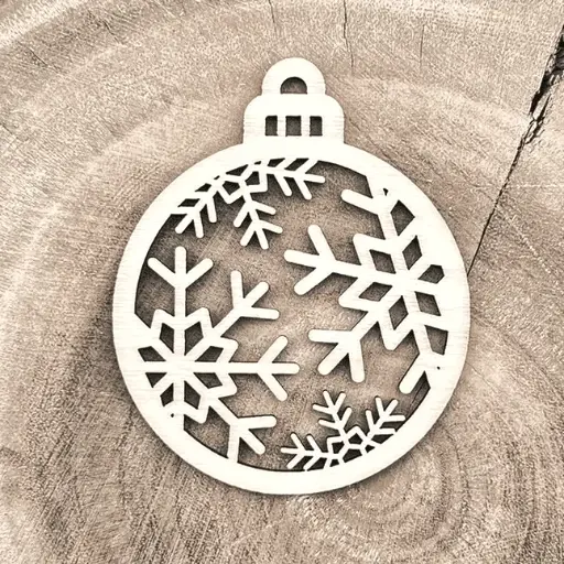 [A01140] Weihnachtsornament - Schneeflocken