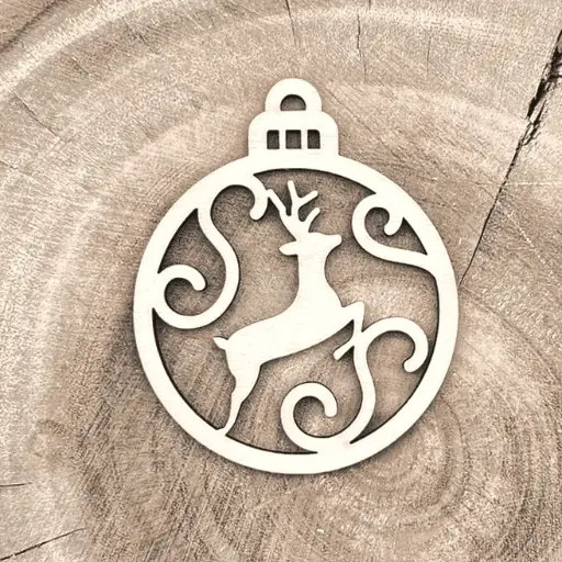 [A01141] Weihnachtsornament - Rentier